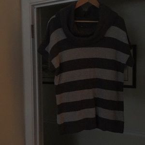 Gap Gray Striped Sweater
